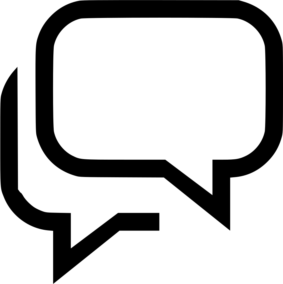 Speech Bubble Icon Black PNG image