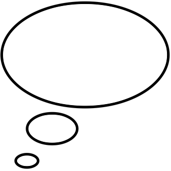 Speech Bubble Icon Blackand White PNG image