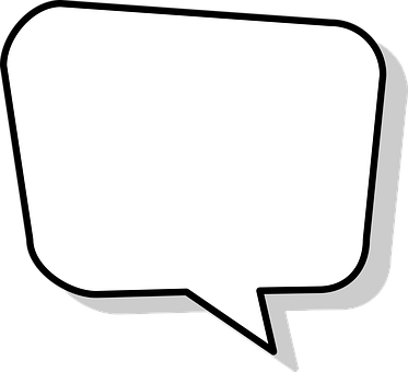 Speech Bubble Icon Blackand White PNG image