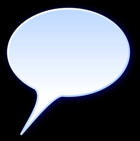 Speech Bubble Icon Blue Background PNG image