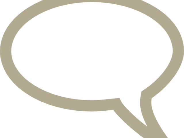 Speech Bubble Icon Golden Outline PNG image