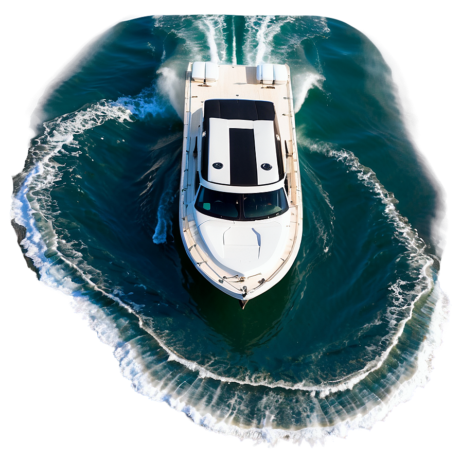 Speed Boat Aerial View Png Hgu PNG image