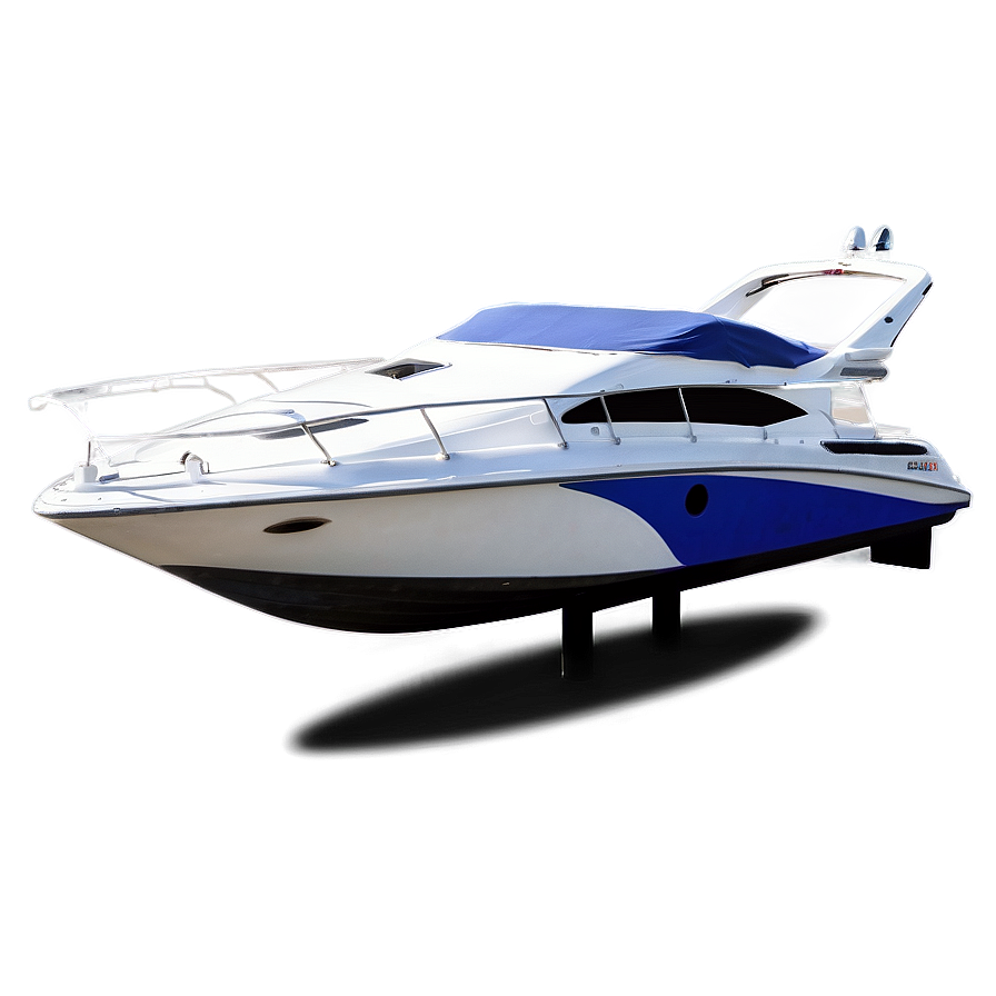 Speed Boat Docked Png 06282024 PNG image