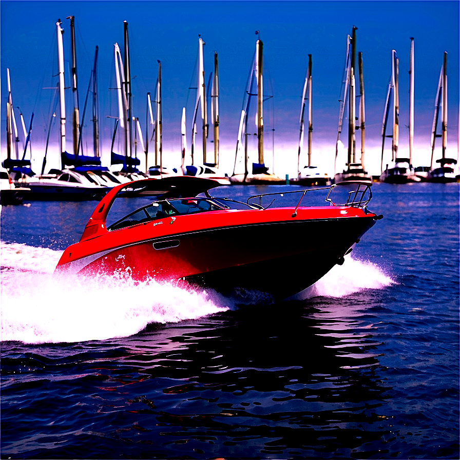 Speed Boat In Marina Png Nfk PNG image