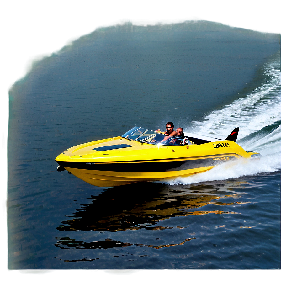 Speed Boat On Water Png Kow PNG image