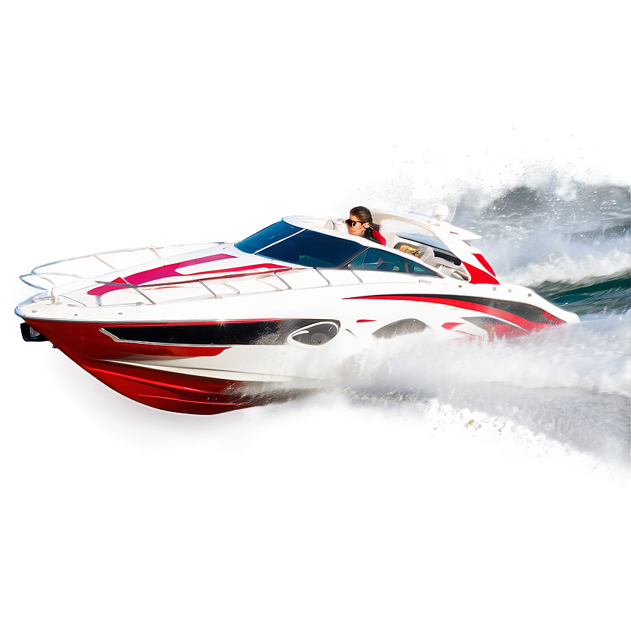 Speed Boat Wake Png 06282024 PNG image