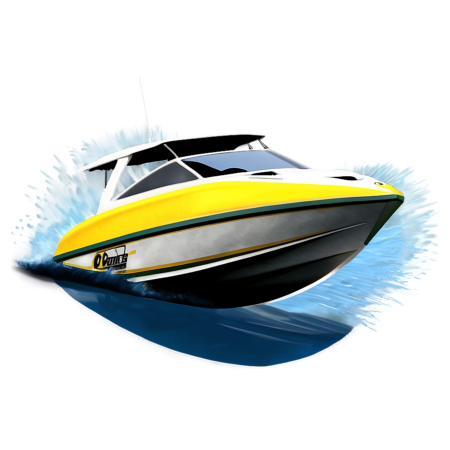 Speed Boat Wakeboarding Png 06282024 PNG image