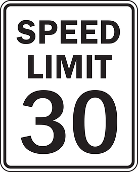 Speed Limit30 Sign PNG image