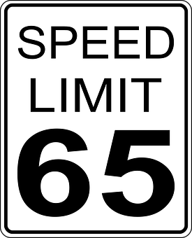 Speed Limit65 Sign PNG image