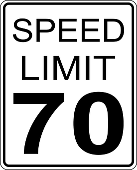 Speed Limit70 Sign PNG image