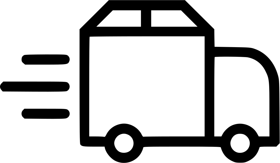 Speedy Delivery Transport Truck Icon PNG image