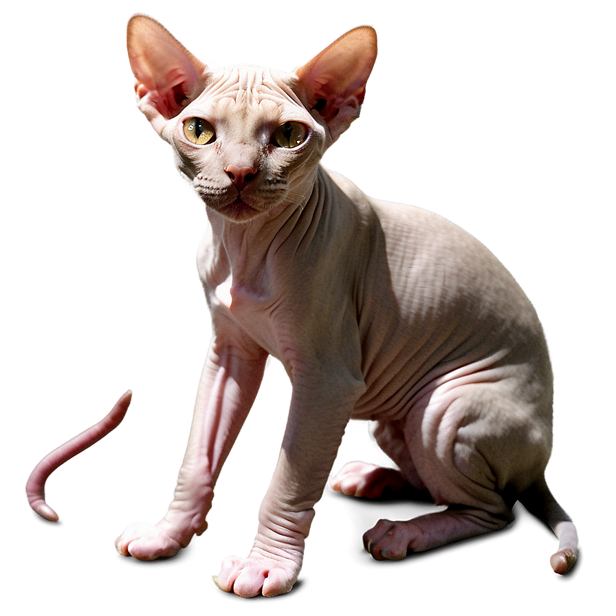 Sphynx Cat Bald Beauty Png A PNG image