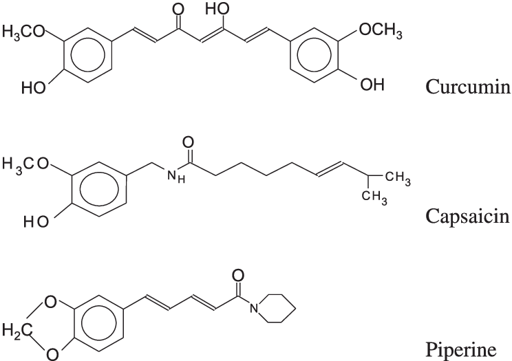 Spice Compound Chemical Structures PNG image