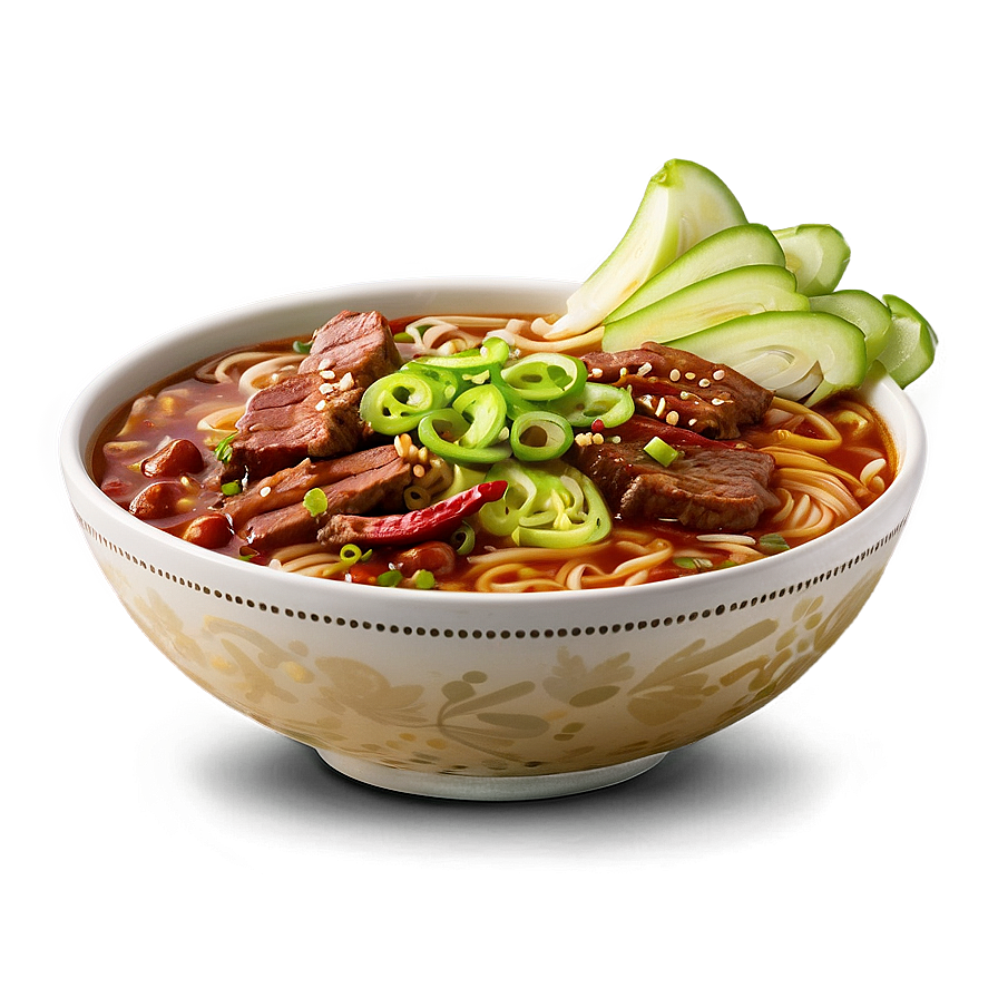 Spicy Beef Ramen Bowl Png Kmc PNG image