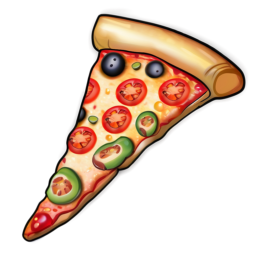 Spicy Cartoon Pizza Png 06272024 PNG image