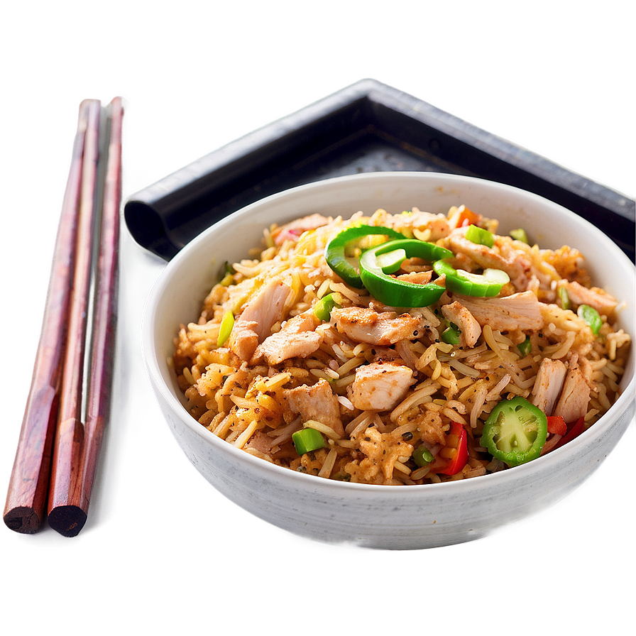 Spicy Chicken Fried Rice Png 06262024 PNG image