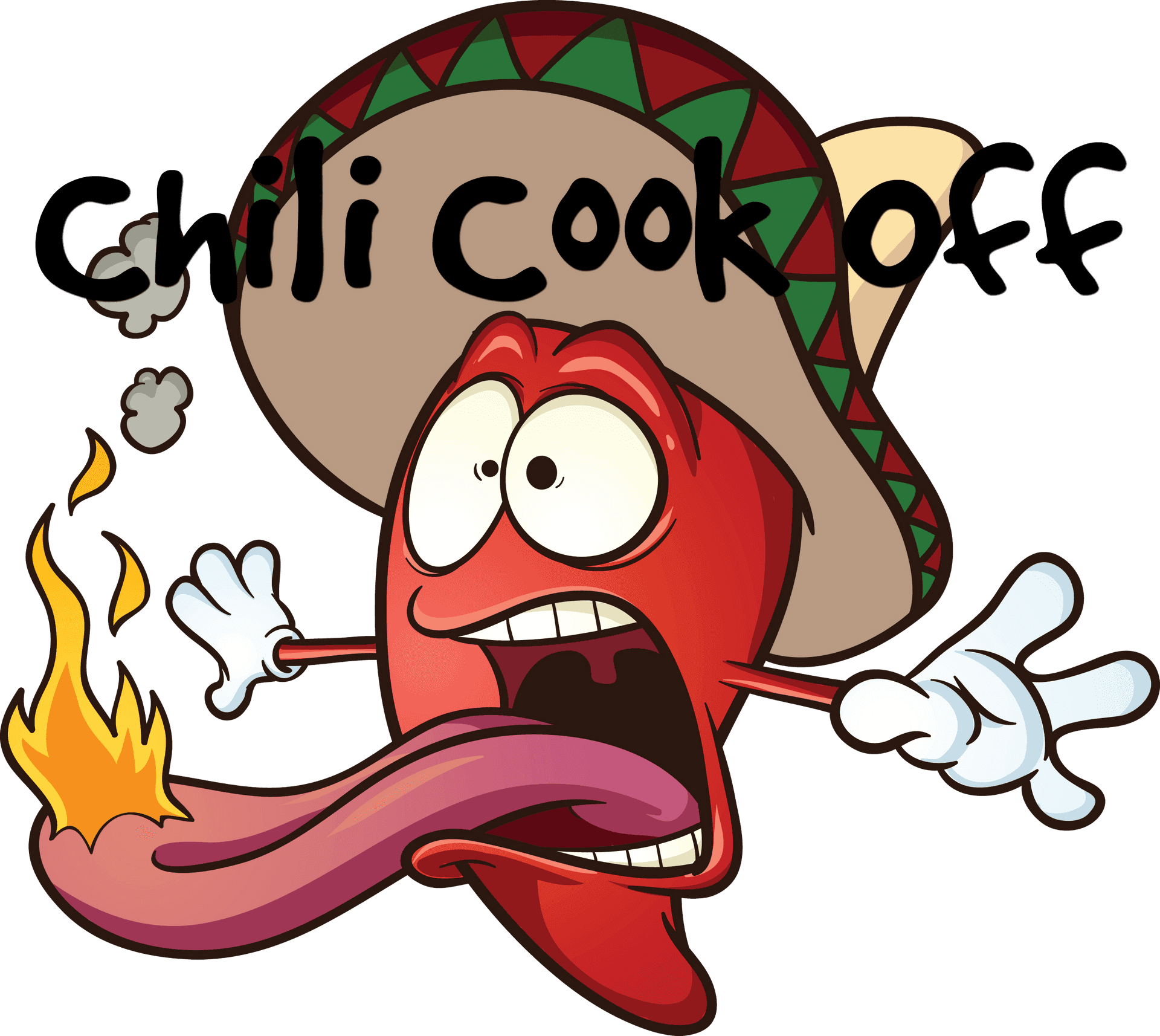 Spicy Chili Cookoff Cartoon PNG image