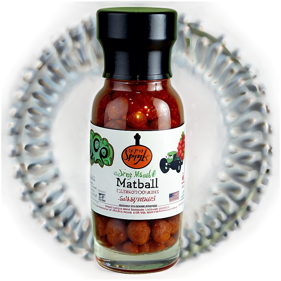 Spicy Meatball Curry Sauce Bottle PNG image