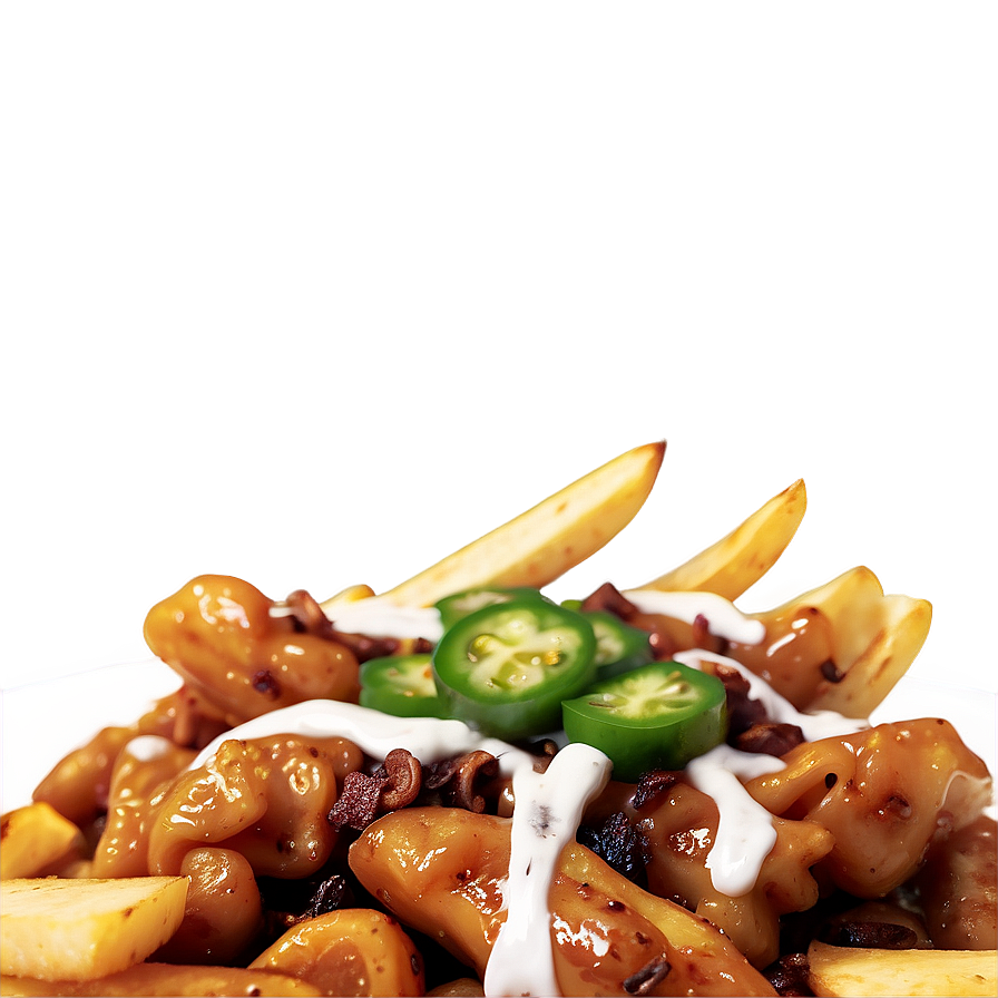 Spicy Poutine With Jalapenos Png 06252024 PNG image