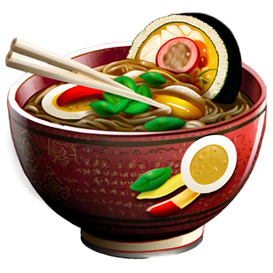 Spicy Ramen Bowl Png Vts PNG image