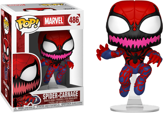 Spider Carnage Funko Pop Figure PNG image