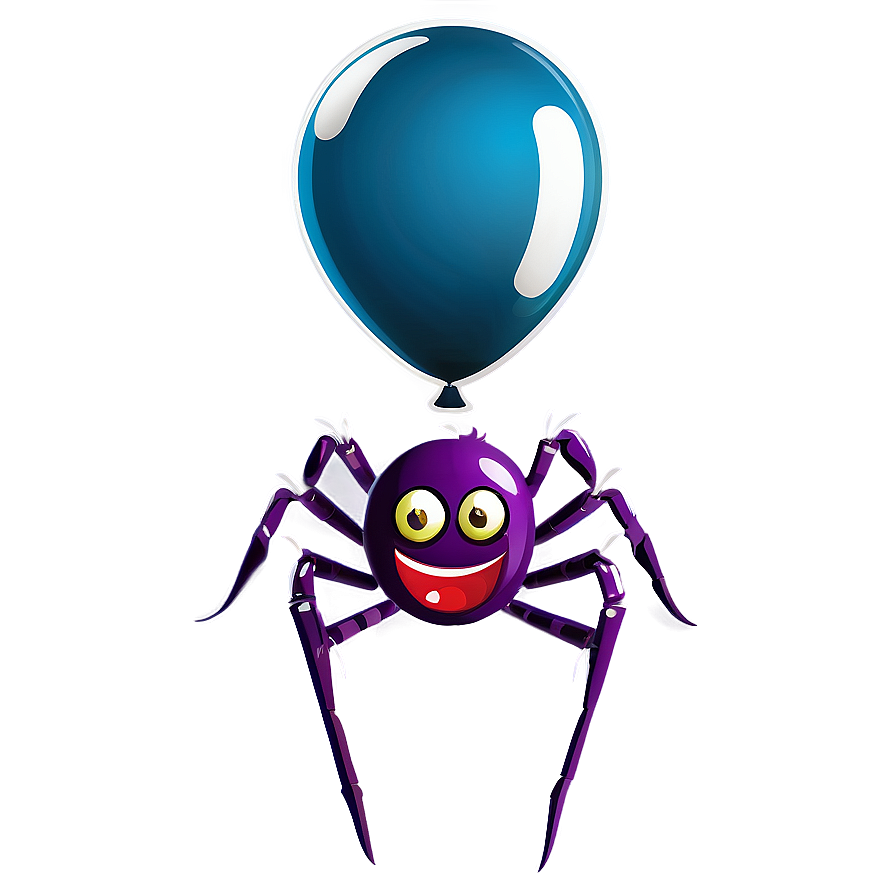 Spider Cartoon With Balloon Png 51 PNG image