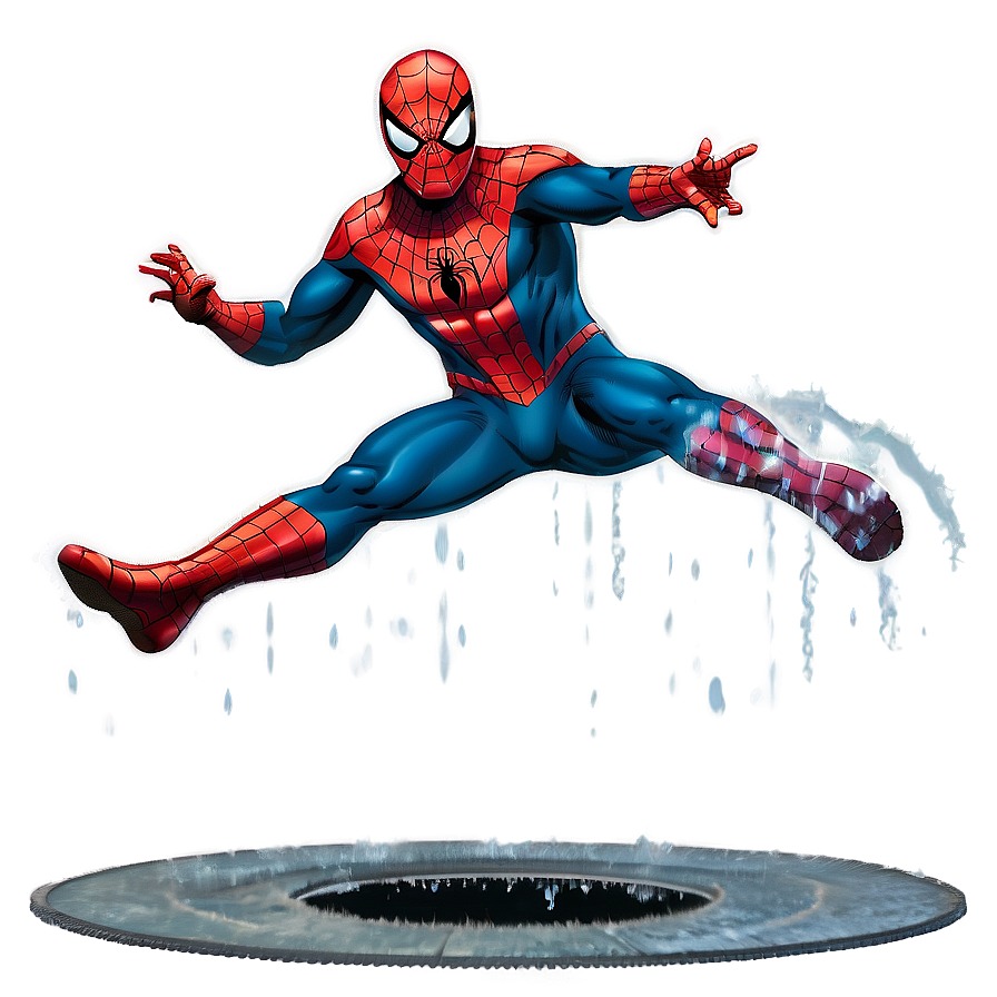 Spiderman Jumping Transparent Png Yhf PNG image