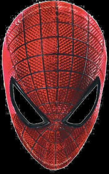 Spiderman Mask Closeup PNG image