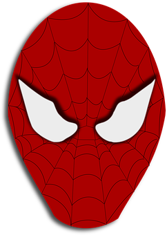 Spiderman Mask Graphic PNG image