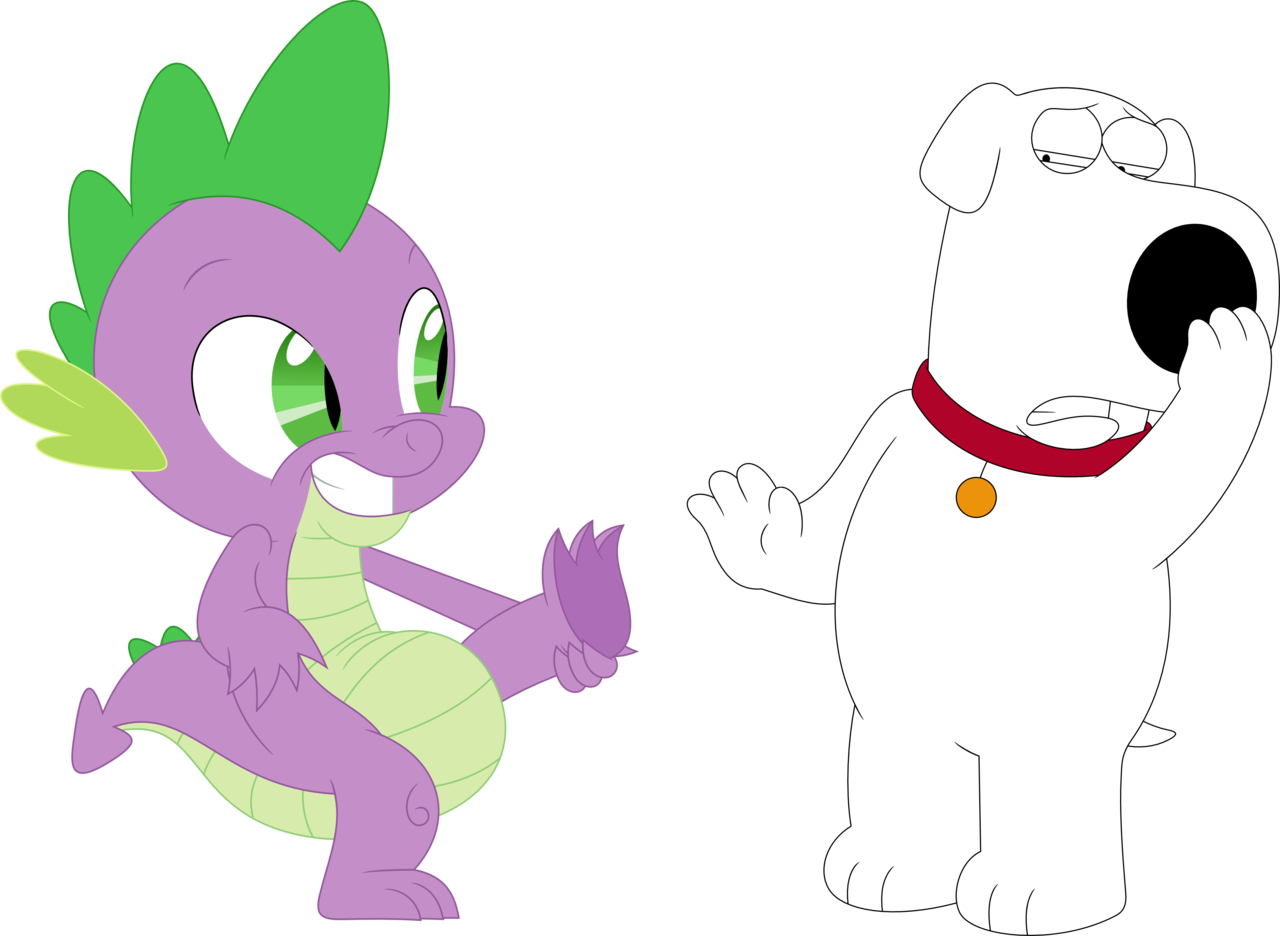 Spike_and_ Cartoon_ Dog_ Vector PNG image