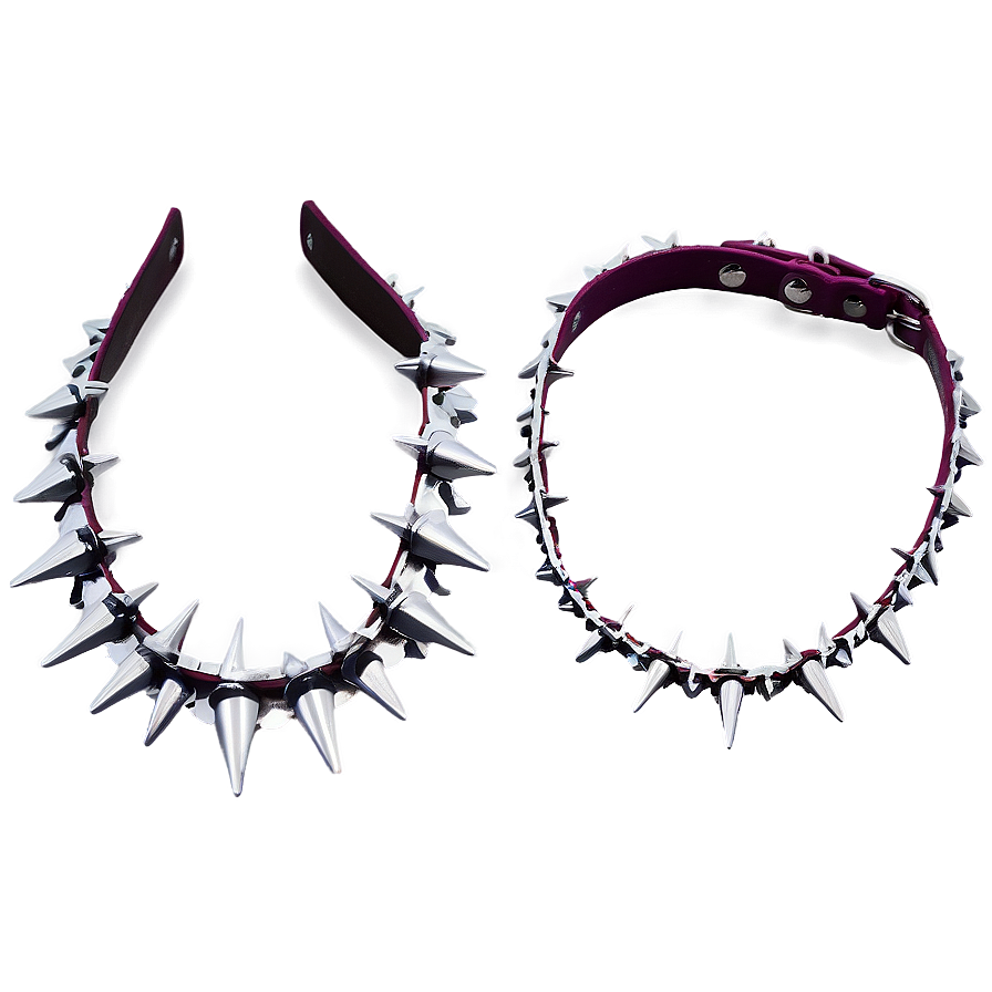 Spiked Choker With Adjustable Size Png 06282024 PNG image