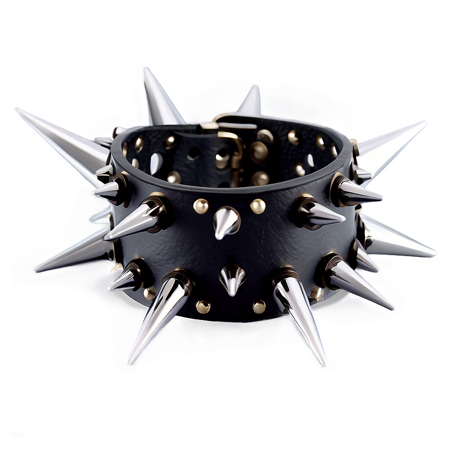 Spiked Choker With Adjustable Size Png Lgm PNG image