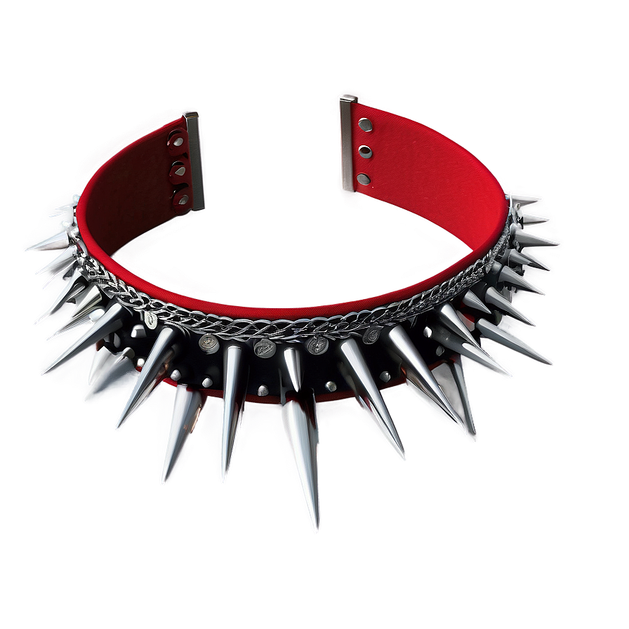 Spiked Choker With Lace Detail Png 51 PNG image