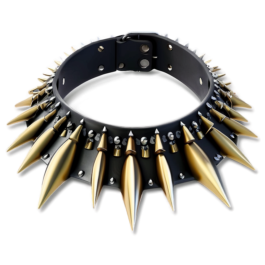 Spiked Collar Necklace Png Piq PNG image