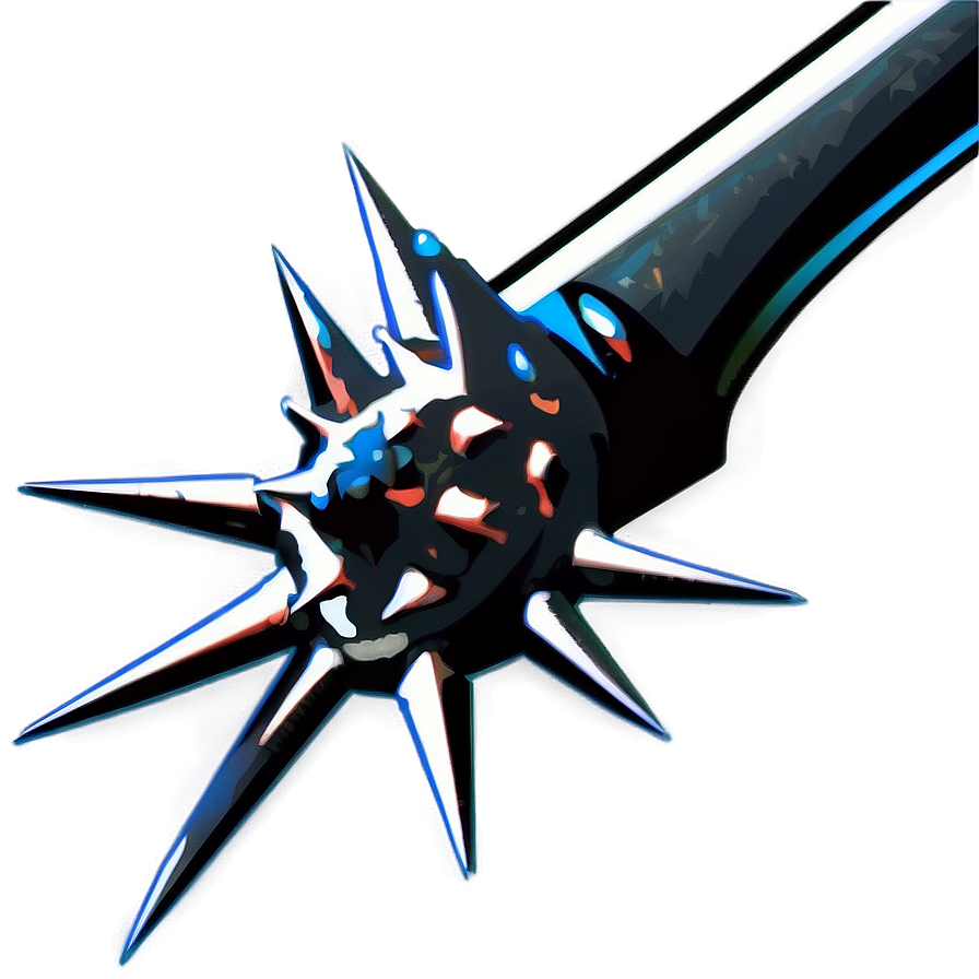 Spiked Mace Clipart Png 06132024 PNG image