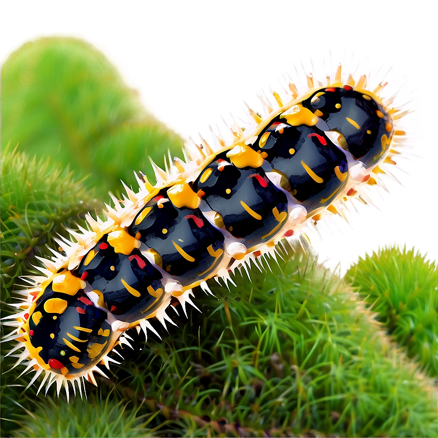 Spiky Caterpillar Danger Png 05232024 PNG image