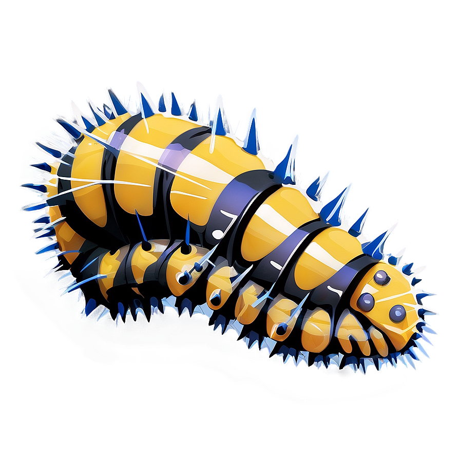 Spiky Caterpillar Danger Png 05232024 PNG image