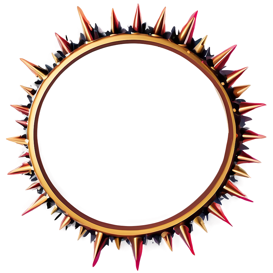 Spiky Circle Frame Png Nwn PNG image