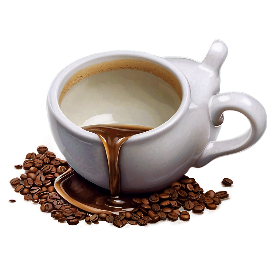 Spilled Coffee Cup Png Yxd3 PNG image