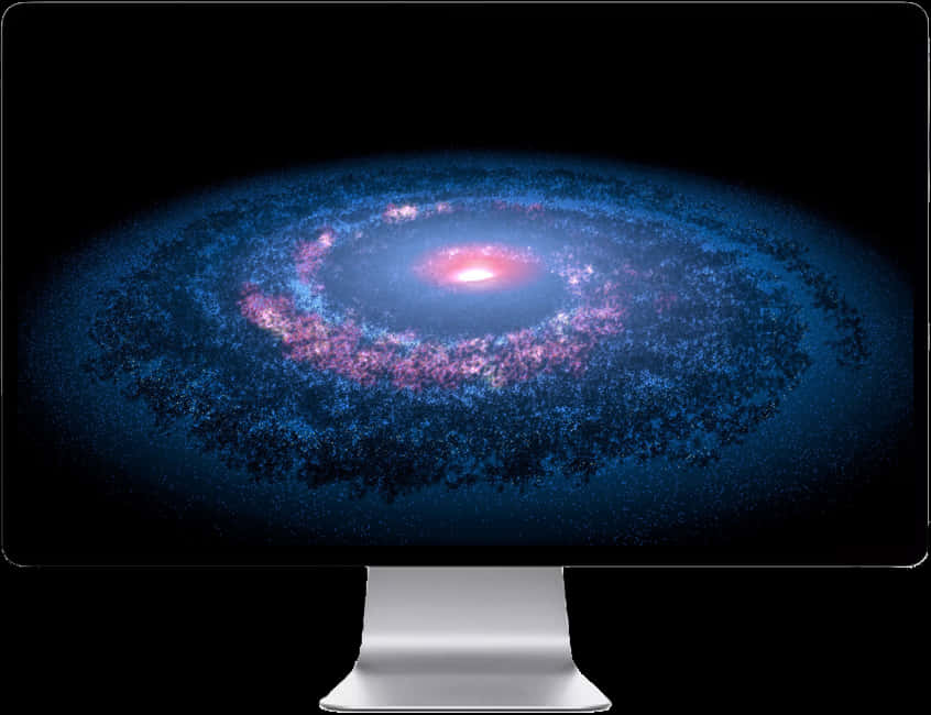 Spiral Galaxy Computer Monitor Display PNG image