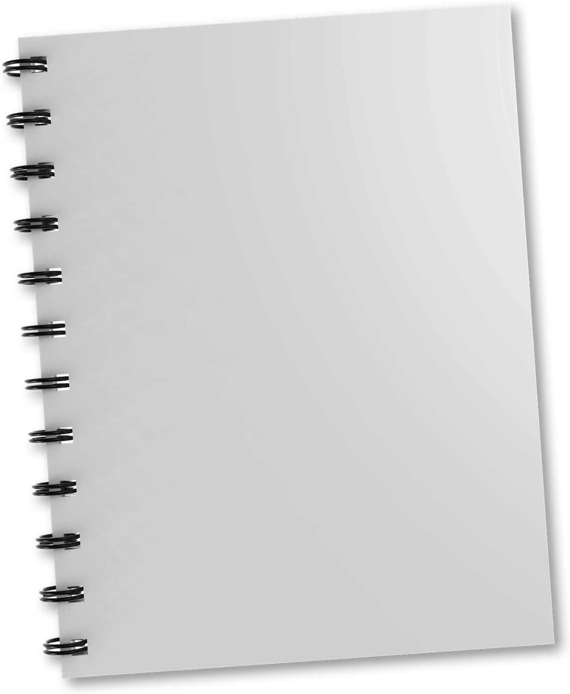 Spiral Notebook Blank Pages PNG image