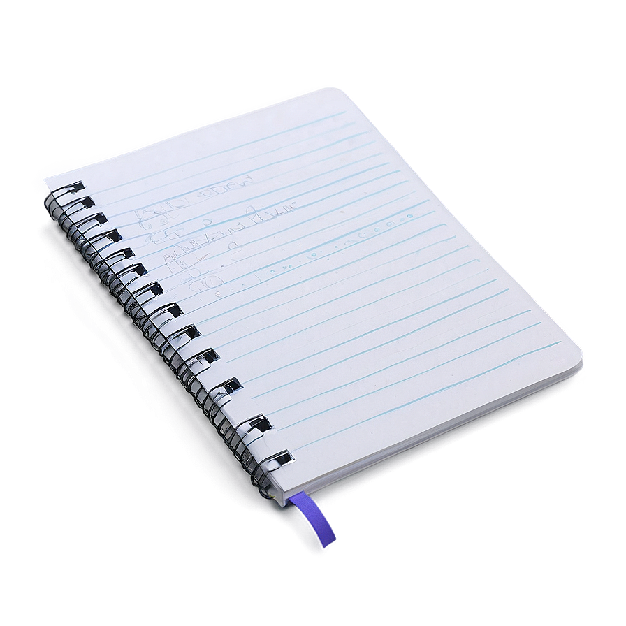 Spiral Notebook With Pockets Png 06132024 PNG image