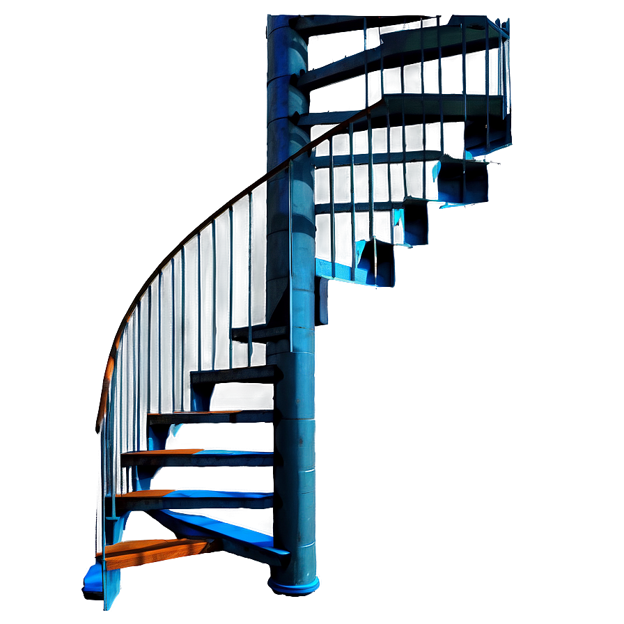 Spiral Staircase In Loft Png Bhv PNG image