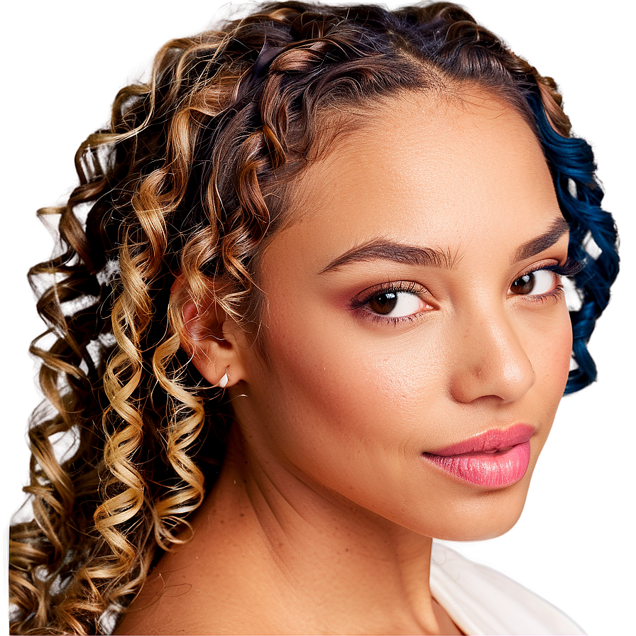 Spiraled Curly Hair Locks Png Xpf PNG image