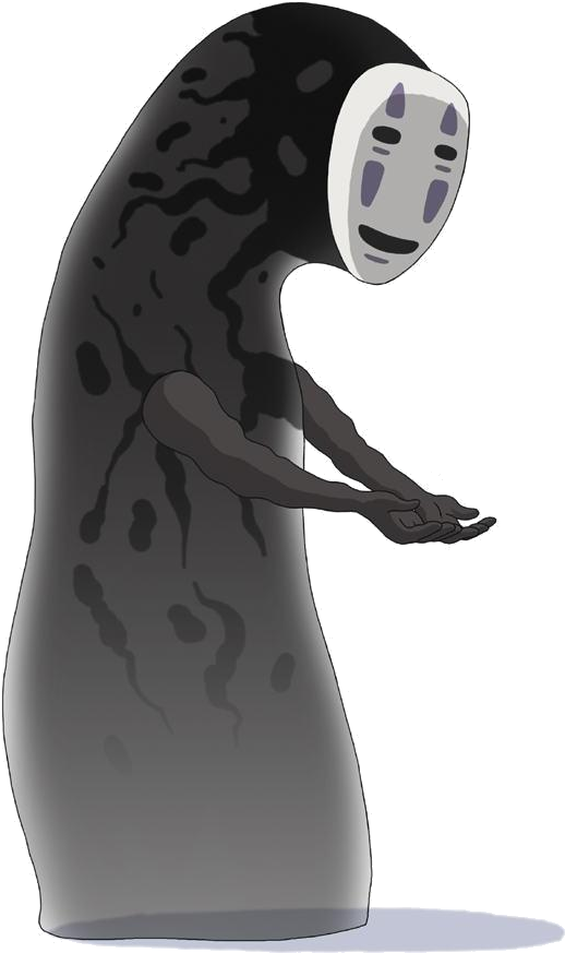 Spirited Away No Face Character PNG image