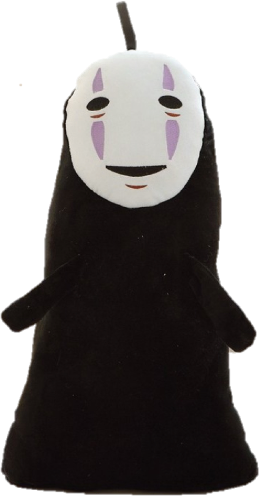 Spirited Away No Face Plush Toy PNG image