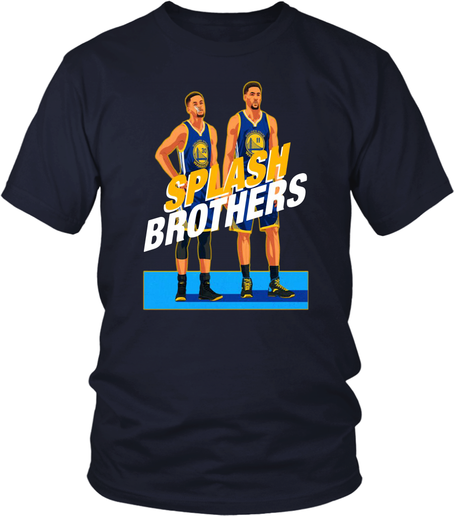 Splash Brothers Basketball T Shirt Design PNG image