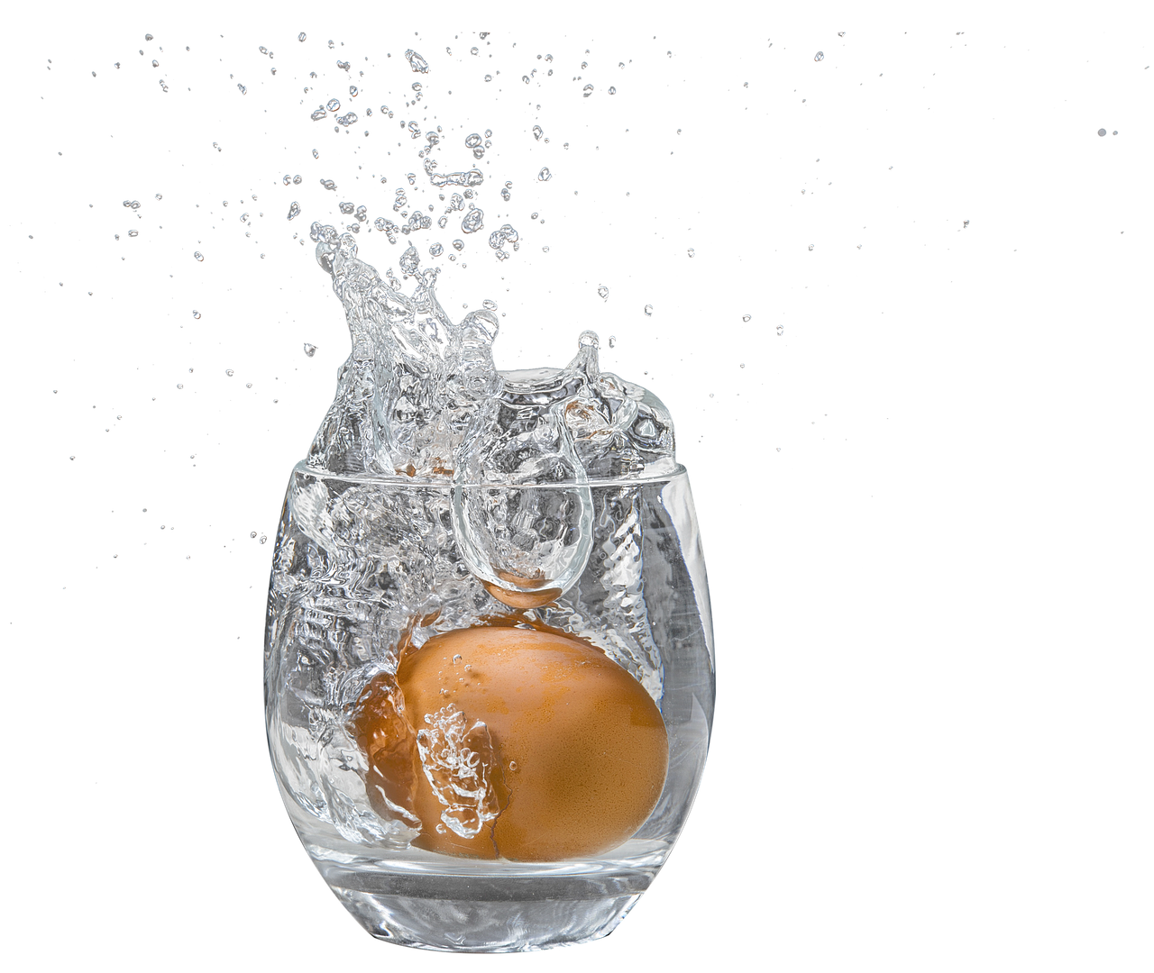 Splashin Glasswith Egg Dynamic Water Motion PNG image