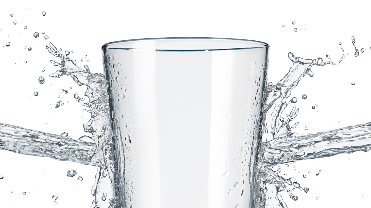 Splashing Water Glass Clear Background PNG image