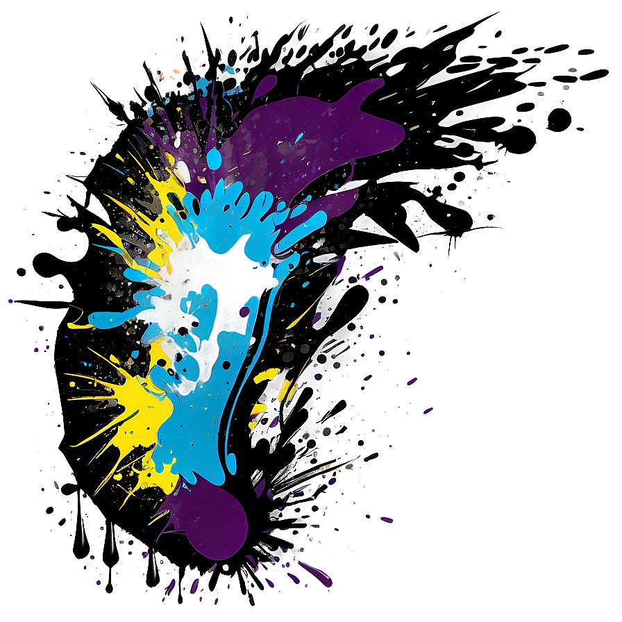 Splatter Paint Graffiti Wall Png 06272024 PNG image